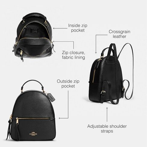 Coach Jordyn Backpack, Black in Saudi Arabia