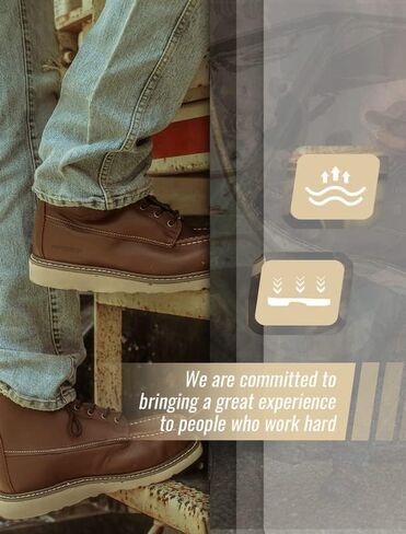 ROCKROOSTER Trinidad Telluride - حذاء عمل بكعب عريض للرجال من الصلب VAP2305 in Kuwait