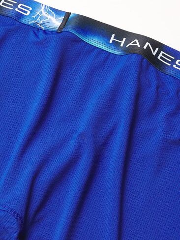 Hanes Ultimate Men's Sport X-Temp Ultra Lightweight Long Leg Boxer Brief 4-Pack, Assorted, Large in Saudi Arabia