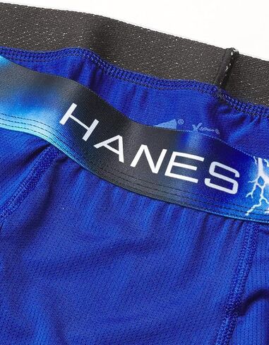 Hanes Ultimate Men's Sport X-Temp Ultra Lightweight Long Leg Boxer Brief 4-Pack, Assorted, Large in Saudi Arabia
