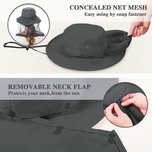 Palmyth Head Net Hat, Sun Hat Safari Hat in Kuwait