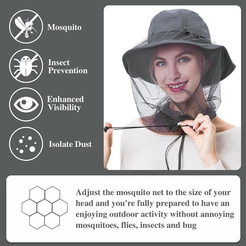 Palmyth Head Net Hat, Sun Hat Safari Hat in Kuwait