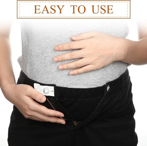 SATINIOR 5 Pieces Maternity Pants Extender Adjustable Pregnancy Waistband Extender Adjustable Waist Extenders Elastic Trouser Extender for Women Pregnancy, 5 Colors, Black, Blue, Khaki, Navy Blue and Light Blue, 8.7 x 1.0 inch/ 22 x 2 cm in Saudi Arabia