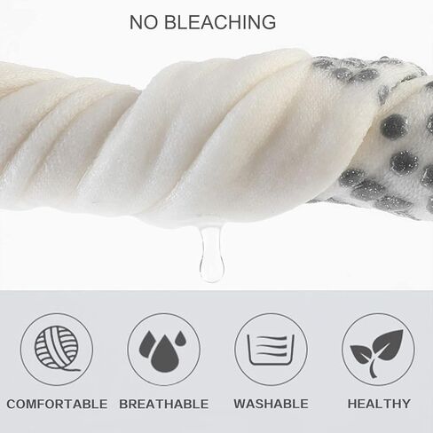 JCZANXI Yoga Socks with Grips for Women, Non Slip Grip Socks for Yoga, Pilates, Barre, Dance | Ideal Cushioned Crew Socks in Kuwait