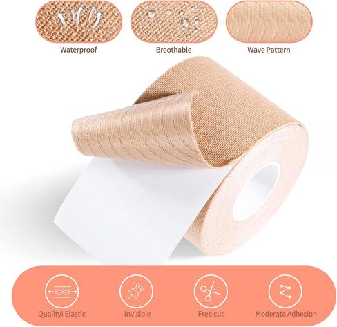 شريط رفع الثدي من EOOGER، شريط الثدي لكأس A-E للثدي الكبير، شريط جسم غير مرئي مقاوم للعرق لرفع الثدي in Kuwait