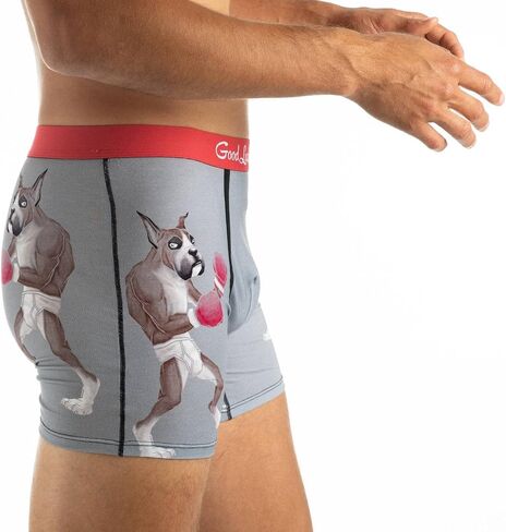 Good Luck Undies Men's Cats & Dogs Boxer Brief Underwear in Kuwait