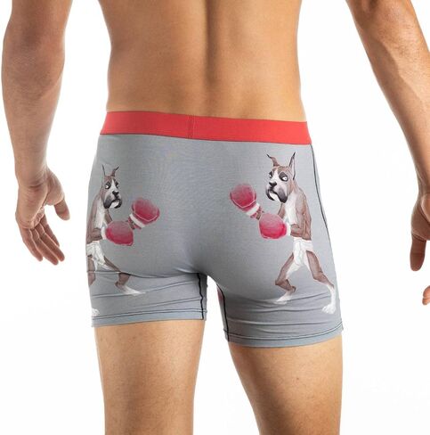 Good Luck Undies Men's Cats & Dogs Boxer Brief Underwear in Kuwait