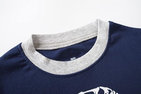 Family Feeling Striped Boys Girls 2 Piece Christmas Pajamas Set 100% Cotton Pjs in Kuwait