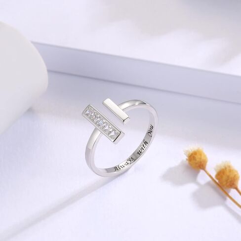 Sterling Silver Thick and Thin Ring: Mother Daughter Sister Friend Through Thick and Thin Ring Always with You Christmas Jewelry Gifts for Wife Girlfriend in Saudi Arabia