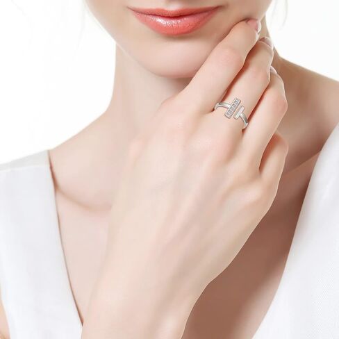 Sterling Silver Thick and Thin Ring: Mother Daughter Sister Friend Through Thick and Thin Ring Always with You Christmas Jewelry Gifts for Wife Girlfriend in Saudi Arabia