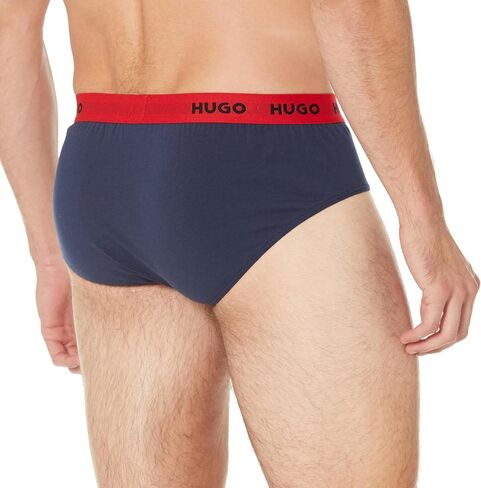 HUGO Men's 3 Pack Stretch Cotton Hip Brief in Kuwait
