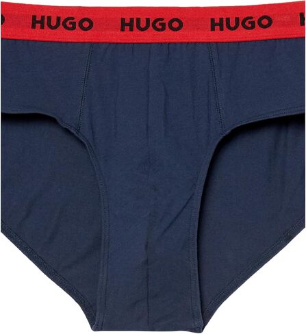 HUGO Men's 3 Pack Stretch Cotton Hip Brief in Kuwait