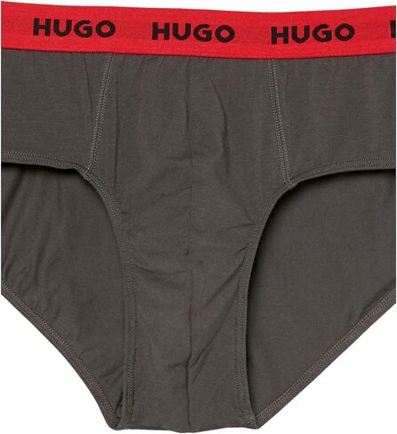 HUGO Men's 3 Pack Stretch Cotton Hip Brief in Kuwait