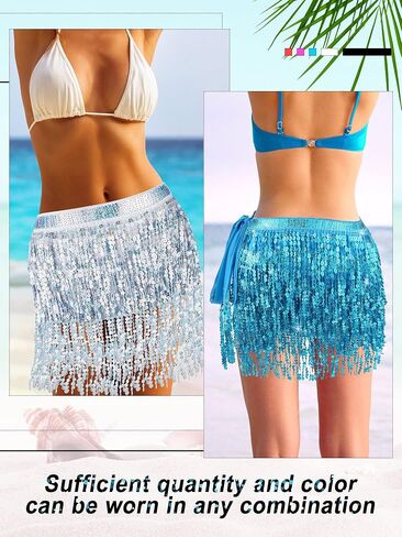 Belly Dance Hip Skirt Sequin Tassel Skirt Boho Rave Performance Outfit Summer Themes Party Skirt for Women Girl in Saudi Arabia