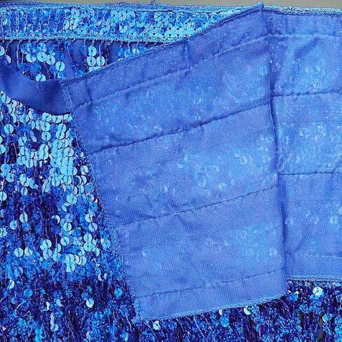 تنورة الرقص الشرقي من Woent Boho ترتر وحزام الورك وتنورة شرابة ووشاح لف الورك ومهرجان الموسيقى الهذيان للنساء والفتيات in Kuwait