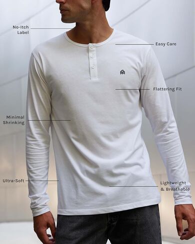 قمصان INTO THE AM بأكمام طويلة للرجال مقاس S - 4XL كاجوال خفيفة الوزن وأكمام طويلة in Saudi Arabia