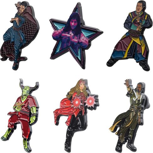 Marvel Studios: Doctor Strange in the Multiverse of Madness. Metal-based with 6 Pin Set comes in an Officially Licensed Box (Amazon Exclusive) in Saudi Arabia