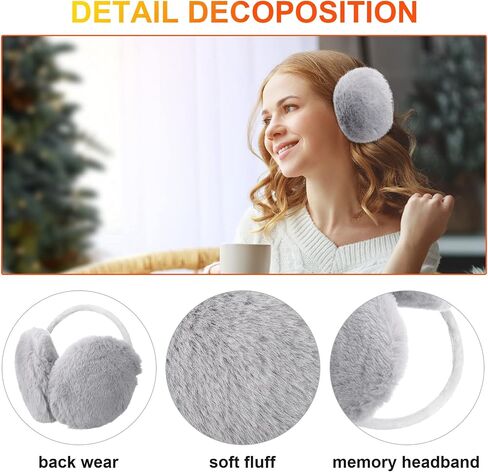 USB Heated Hat Scarf Set Winter Knitted Beanie Hats Touch Screen Gloves Ear Muffs Warm Gloves Neck Warmer for Women Men, Gray in Saudi Arabia