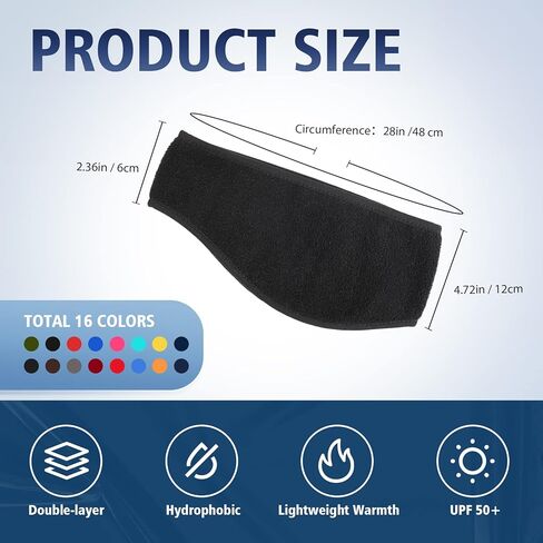 16 قطعة من عصابة الرأس لتدفئة الأذن من الصوف في الشتاء، عصابة رأس للجري، عصابة رأس مرنة لتدفئة الأذن للنساء، أغطية أذن دافئة للرجال في الشتاء والطقس البارد في الهواء الطلق (ألوان قديمة، نمط مبتكر) in Kuwait