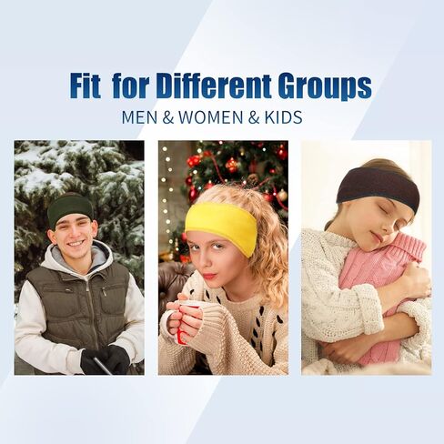 16 قطعة من عصابة الرأس لتدفئة الأذن من الصوف في الشتاء، عصابة رأس للجري، عصابة رأس مرنة لتدفئة الأذن للنساء، أغطية أذن دافئة للرجال في الشتاء والطقس البارد في الهواء الطلق (ألوان قديمة، نمط مبتكر) in Kuwait