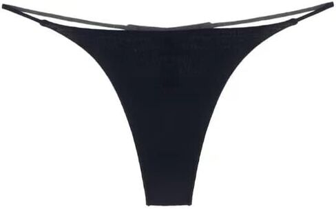 Bracuup Women's Sexy Solid Color G-String Thong Panties Low Rise Hipster Underwear - Pack of 3 color Red, Black, White in Saudi Arabia