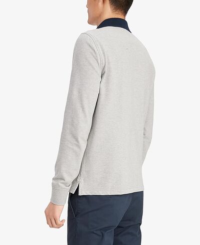 Tommy Hilfiger Men's Long Sleeve Flag Polo Shirt in Custom Fit in Saudi Arabia