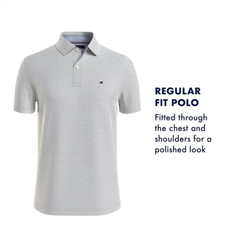 Tommy Hilfiger Men's Long Sleeve Flag Polo Shirt in Custom Fit in Saudi Arabia