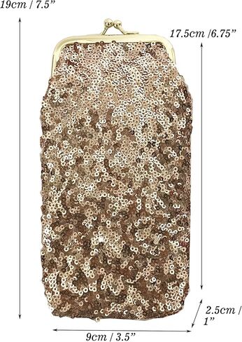 sioglam Kiss Lock Soft Eyeglass Case Sunglasses Holder Eyeglasses Purse Glasses Case For Women Girls Gifts in Kuwait