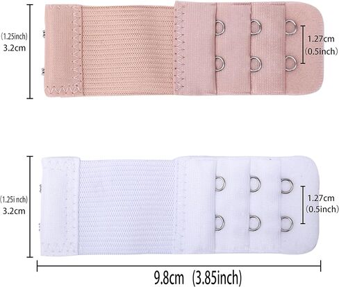 Senkary 8 Pieces Bra Extenders 2 Hook Elastic Stretchy Soft Comfortable Bra Strap Extensions for Women in Saudi Arabia