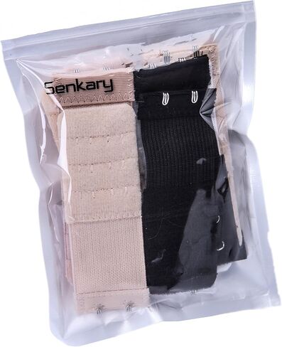 Senkary 8 Pieces Bra Extenders 2 Hook Elastic Stretchy Soft Comfortable Bra Strap Extensions for Women in Saudi Arabia