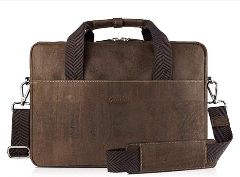 Corkor Cork Briefcase for Men – Men’s Bag - Vegan Leather – Cruelty Free – Eco Friendly - Black in Kuwait