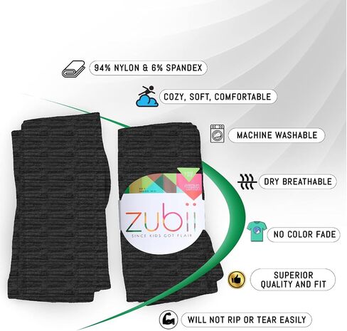 Zubii Kids، جوارب مضلعة، فائقة النعومة، قطن فاخر، مقاس مريح، مظهر أنيق in Kuwait