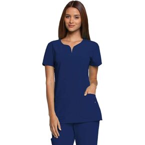 BARCO Grey's Anatomy Scrubs Signature - Callie Scrub Top for Women, Notch Neck Spandex Stretch Women's Scrub Top