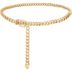 WHIPPY Waist Chain Belt Women Girls Ladies Adjustable Body Waist Link Belts for Jeans Dresses