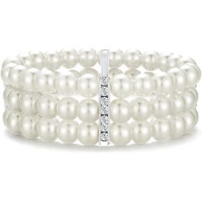 BABEYOND 1920s Flapper Imitation Pearl Bracelet Great Gatsby Pearl Bracelet Roaring 20s Accessories Jewelry Set in Saudi Arabia