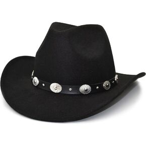 Lisianthus Men & Women's Felt Wide Brim Western Cowboy Hat