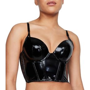Victoria's Secret Faux Patent Leather Push Up Corset Top, Women's Lingerie (32C-38D) in Saudi Arabia