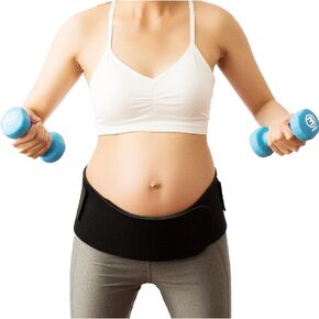 Cabea Baby Belly Band - Sport Pregnancy Postpartum Maternity Belt Abdominal Hip Back Support Black