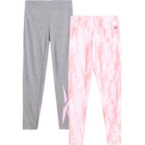 Reebok Girls' Leggings - 2 Pack Active Performance Sports Tights (Size: 7-16)
