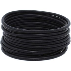 Wtz 20 Piece Black Silicone Bracelets Soft & Stretchy in Kuwait