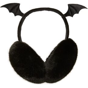 Lenwuynyo Little Devil Bat Earmuffs Cute Creative Warm Ear Warmer Furry Winter Outdoor EarMuffs Foldable Ear Warmer Halloween Dress Up in Saudi Arabia