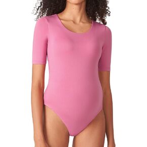 POSHDIVAH المرأة الأمومة ارتداءها مغرفة الرقبة قصيرة الأكمام تي شيرت قمم بذلة لينة الحمل ملابس داخلية رومبير in Kuwait