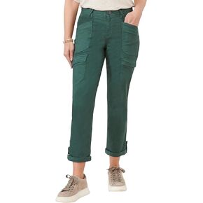 Democracy Women's Plus-Size Ab Solution Ankle Roll Cuff Utility Pant