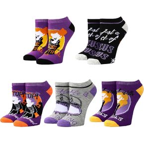Bioworld Hocus Pocus Characters & Icons Women's 5-Pack Ankle Socks in Saudi Arabia