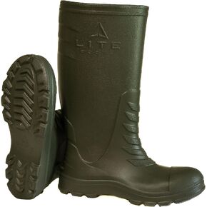 LITE BOOTS أحذية كلاسيكية للرجال مقاس 16 بوصة، خفيفة الوزن، مقاومة للماء، للصيد، صيد الأسماك، المطر، أحذية المهام الروتينية
