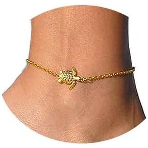 FUTIMELY Sea Turtle Anklets for Women Adjustable Gold Turtle Anklets Beach Ankle Chain Fashion Bracelets Jewelry Gift for Women Girls