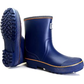 HSBDNZQ Rain Boots for Men, Waterproof Mens Rubber Boots with PVC Unique Design, Comfort Lightweight Work Mud Boots, Resistant Durable Slip Garden Boots for Farming Gardening Fishing in Kuwait