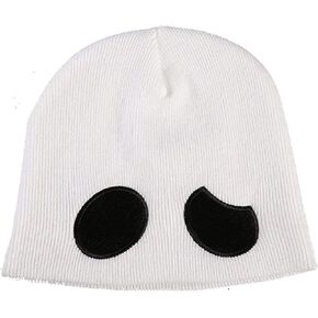 Moniku Team Skull Grunt Embroidered Beanie Knit Cap, White, One Size in Kuwait