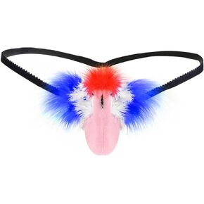 Aiung Men's Novelty Thongs Funny T-Back G-String Pouch Thong Underwear Gag Gifts