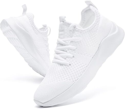 Women Walking Shoes Ladies Running Sneakers Breathable Mesh Sports Shoes Casual Lightweight Gym Lace up Sneakers Fitness Athletic Slip On Comfortable in Saudi Arabia